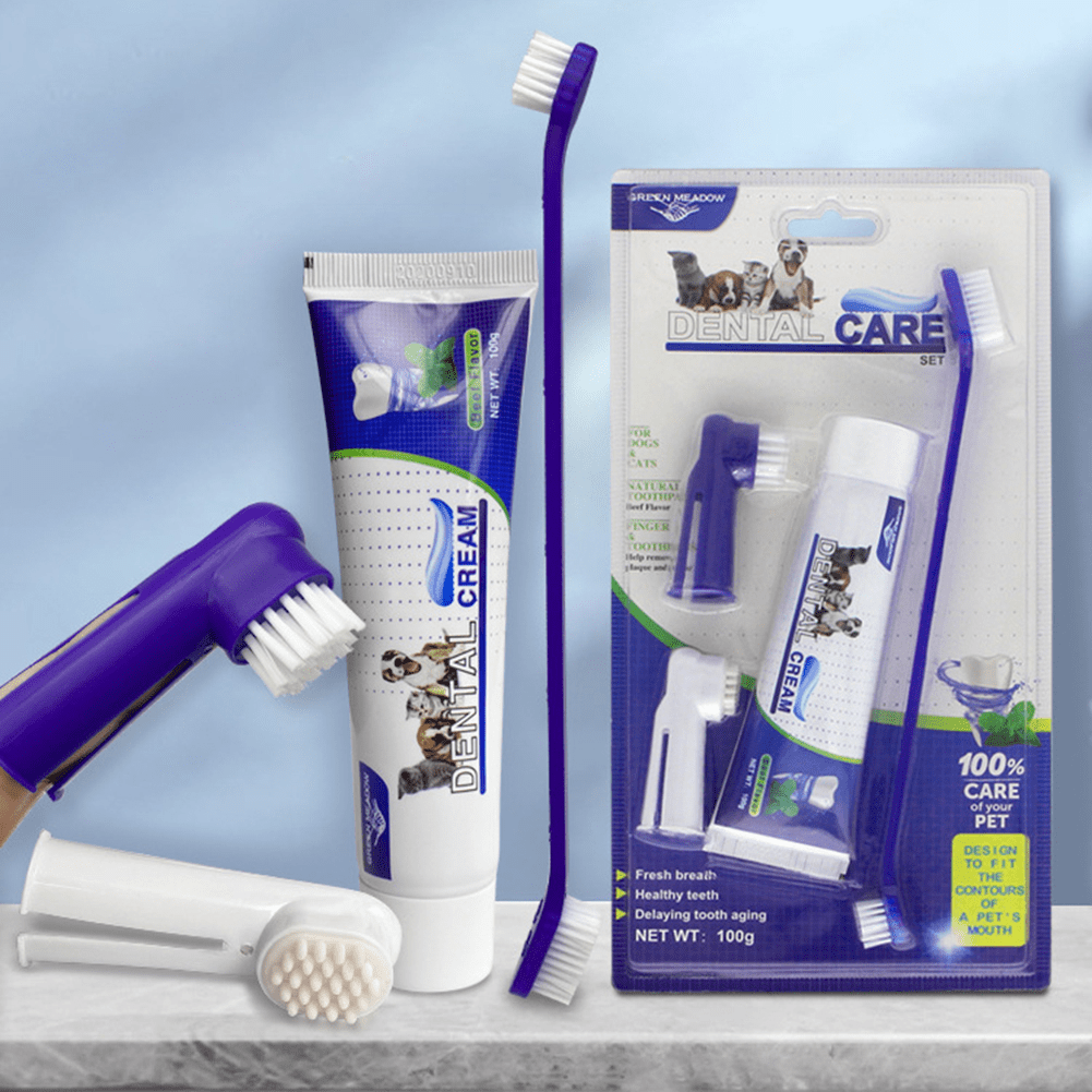 Pet dental health set